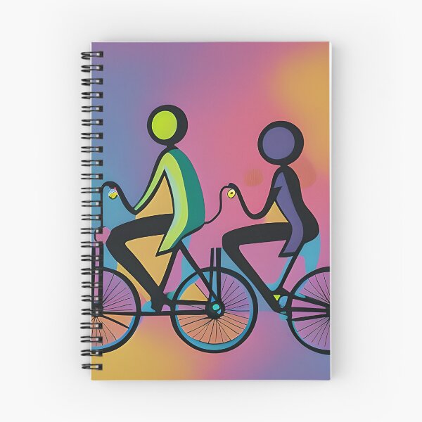 Item preview, Abstract tandem cyclists designed and sold by ibelieveimages.