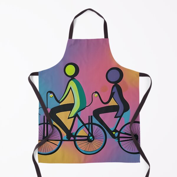 Item preview, Abstract tandem cyclists designed and sold by ibelieveimages.