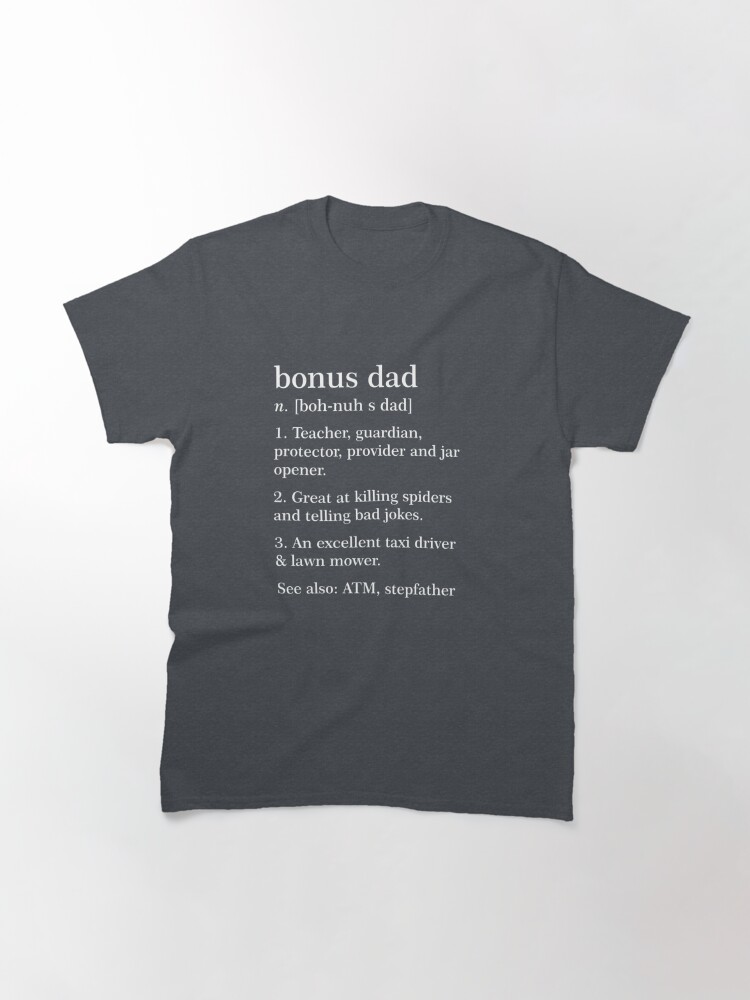 Discover Bonus Papa Définition Drôle T-Shirt