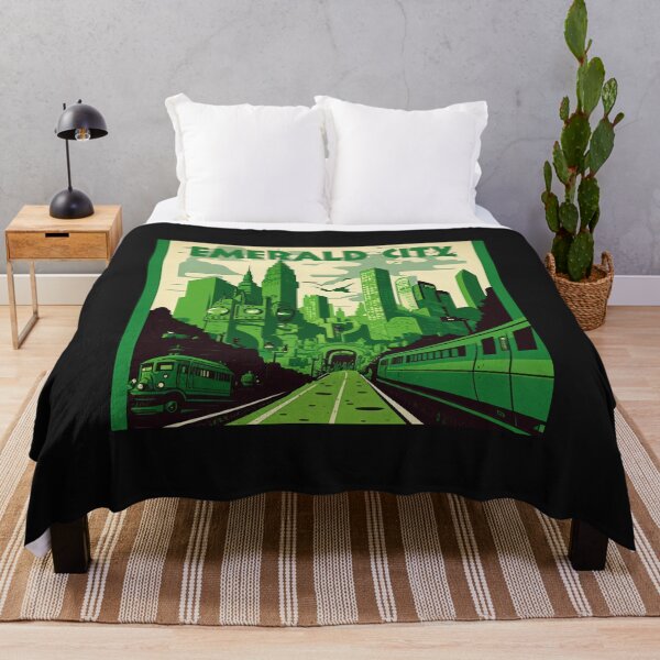 Item preview, Emerald City Vintage style Movie places Travel Poster Print designed and sold by 3 CITIES.