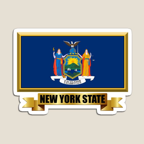 Excelsior New York Blank Novelty Metal Magnet