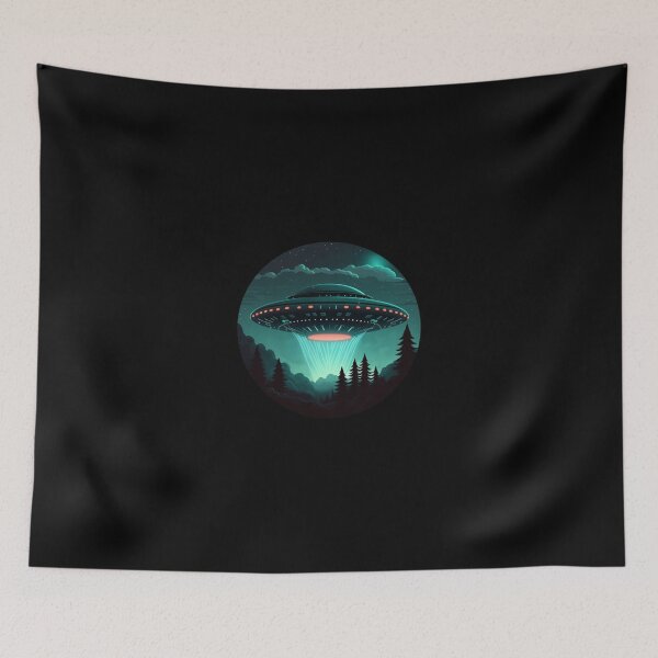Item preview, UFO in the night sky designed and sold by Ideallity.