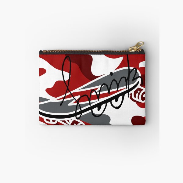 Item preview, Smirk Red Camouflage Skateboard designed and sold by efoze.