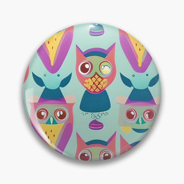 Item preview, Bright abstract owls designed and sold by ibelieveimages.