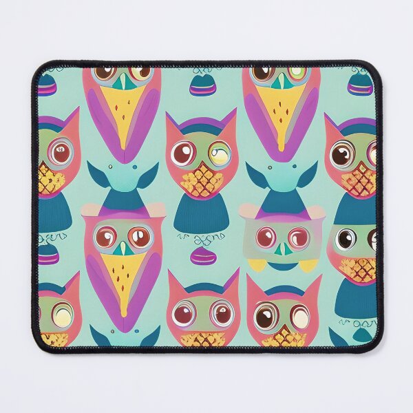 Item preview, Bright abstract owls designed and sold by ibelieveimages.