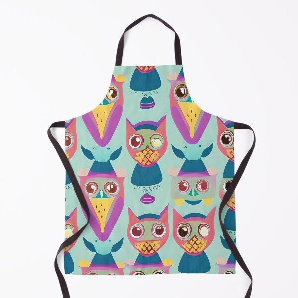 Item preview, Bright abstract owls designed and sold by ibelieveimages.