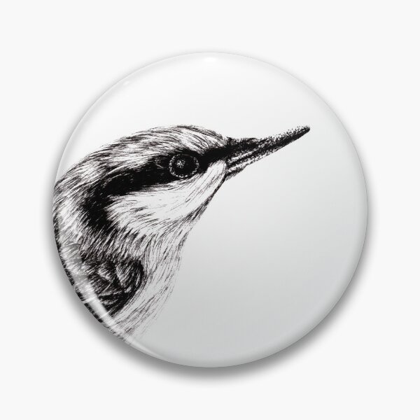 Item preview, Eurasian nuthatch illustration designed and sold by LorenDowding.