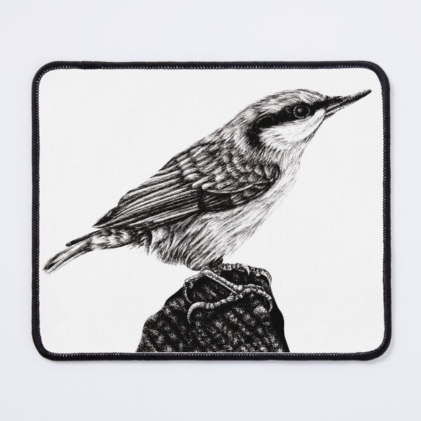Item preview, Eurasian nuthatch illustration designed and sold by LorenDowding.