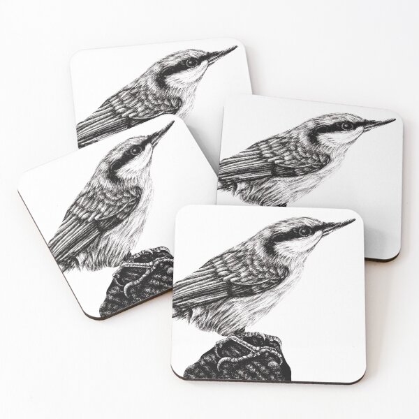 Item preview, Eurasian nuthatch illustration designed and sold by LorenDowding.