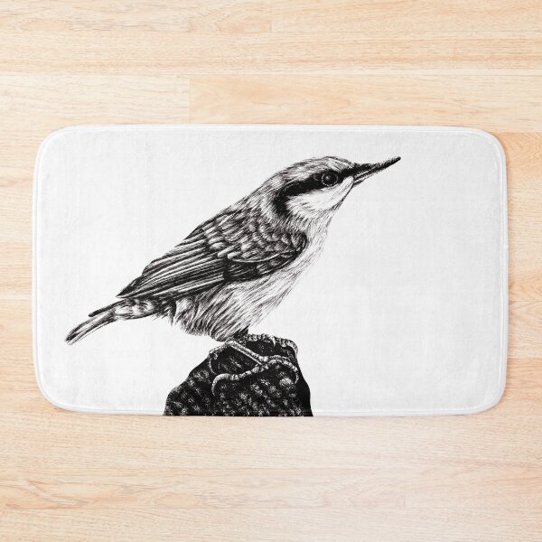 Item preview, Eurasian nuthatch illustration designed and sold by LorenDowding.