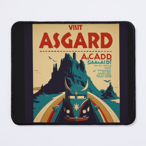 Item preview, Asgard Vintage style Movie places Travel Poster Print designed and sold by 3 CITIES.