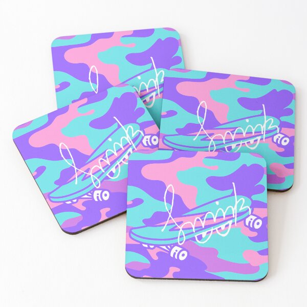 Item preview, Smirk Pink Camouflage Skateboard designed and sold by efoze.
