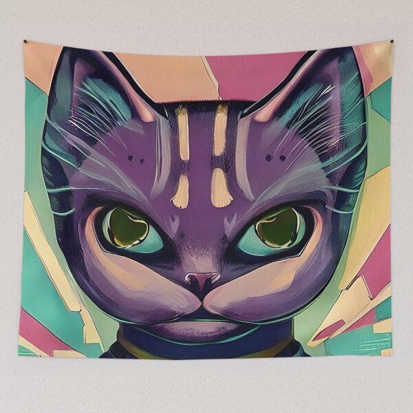Item preview, Retro tones cat designed and sold by ibelieveimages.