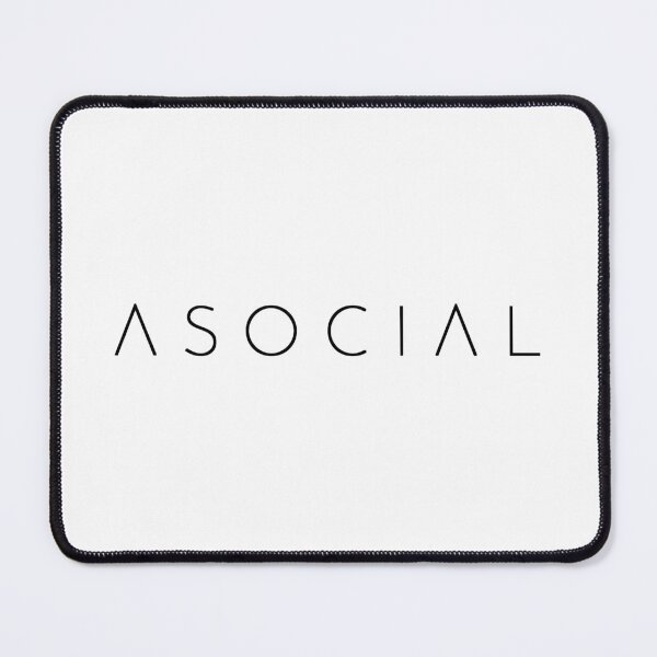Item preview, ASOCIAL (black text) designed and sold by hakana86.