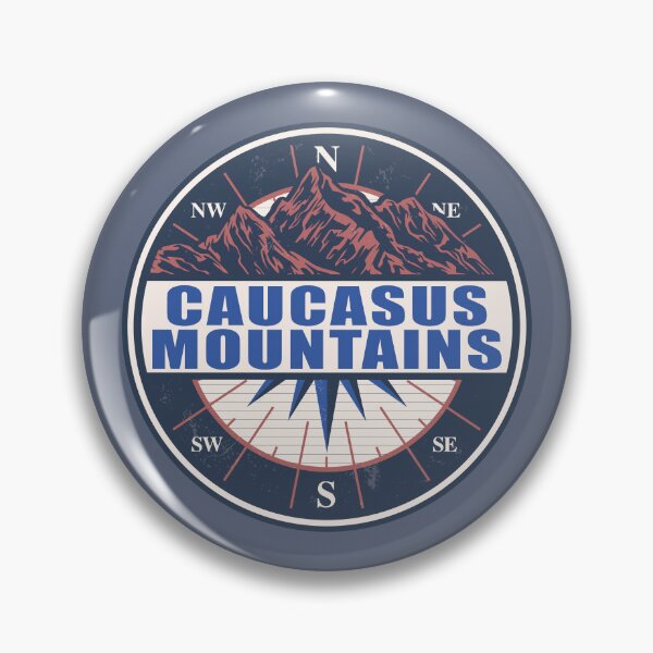 Item preview, Caucasus Mountains Vintage Mountain Hiking Design designed and sold by CynthiaGraphics.
