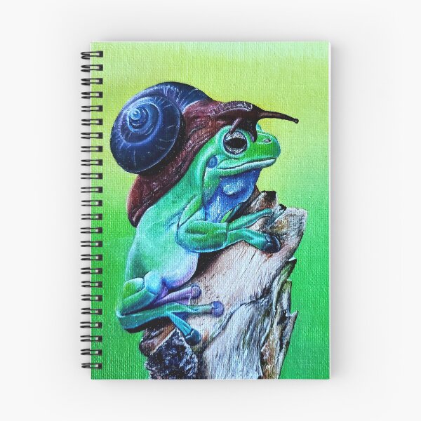 Item preview, Snail on frog designed and sold by ArtbyTreva.