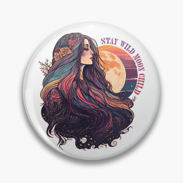 Item preview, Retro Moon Goddess | Stay Wild Moon Child designed and sold by TheJadeCat.