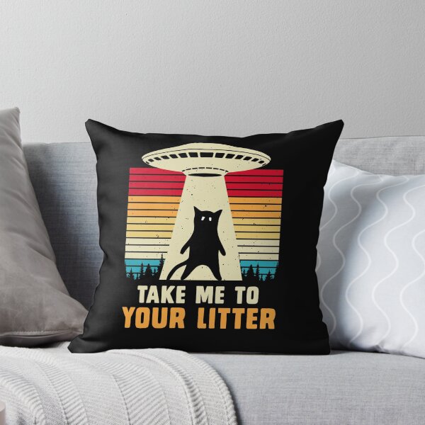 Item preview, Funny Cat UFO Alien Abduction cat lover gift designed and sold by InkyJack.