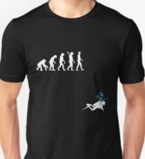 Evolution of Man Funny Scuba Diving Unisex T-Shirt