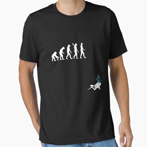 Item preview, Evolution of Man Funny Scuba Diving designed and sold by deliverables.