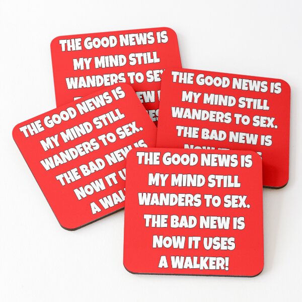 Item preview, Senior Citizen Funny Humor The Good News Is My Mind Still Wanders To Sex designed and sold by fantasticdesign.