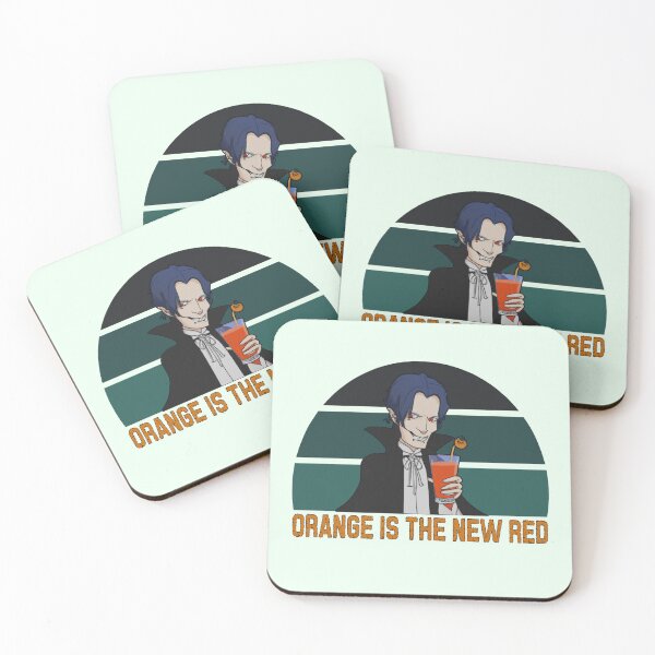 Item preview, Orange is the new red - vampire drinking orange juice designed and sold by SidTastic .