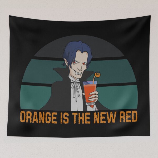 Item preview, Orange is the new red - vampire drinking orange juice designed and sold by SidTastic .
