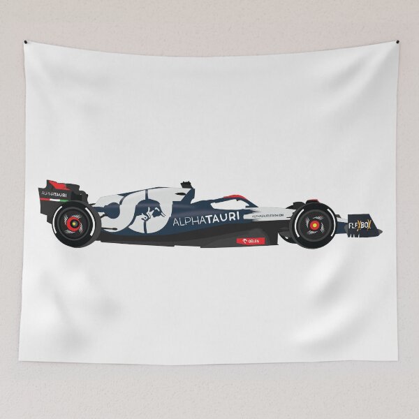Item preview, Scuderia Alpha F1 Team 2023 Car AT04 Yuki Tsunoda Nyck De Vries designed and sold by FormulaGTee1.
