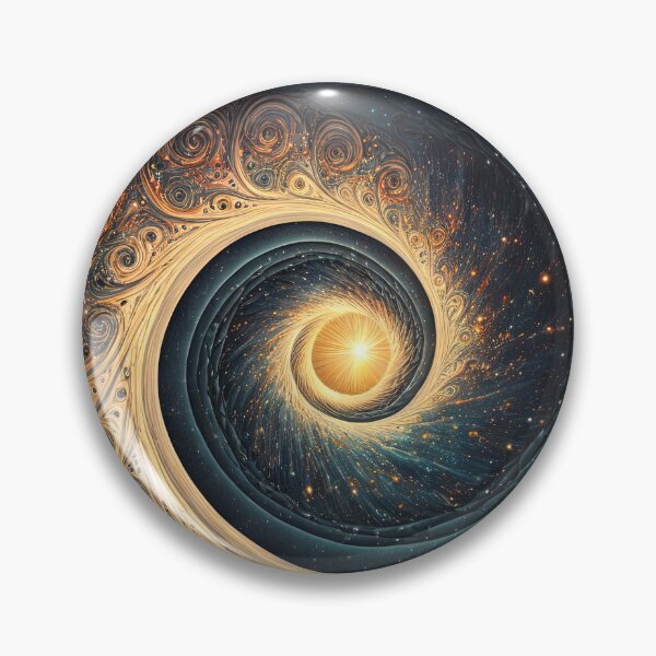 Item preview, Gold Alchemic Spiral designed and sold by OccultDreams.