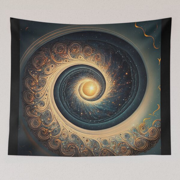 Item preview, Gold Alchemic Spiral designed and sold by OccultDreams.