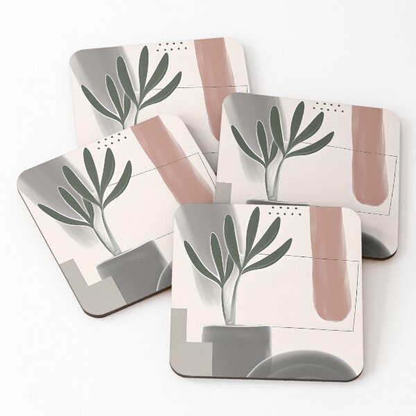 Item preview, Muted tones abstract plant designed and sold by ibelieveimages.