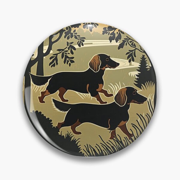 Item preview, Two Running Dachshunds designed and sold by 361office.
