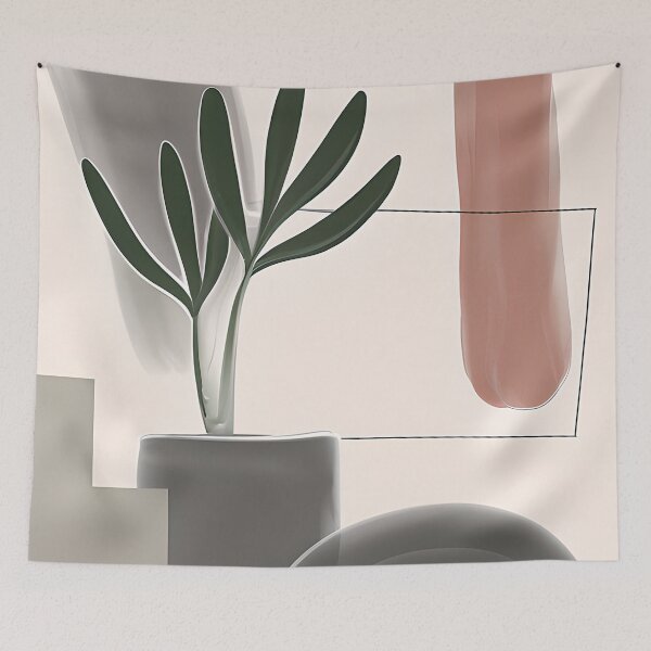 Item preview, Muted tones abstract plant designed and sold by ibelieveimages.