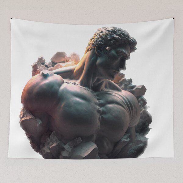 Item preview, Greek sculpture - abstract art designed and sold by BIBIHOX.