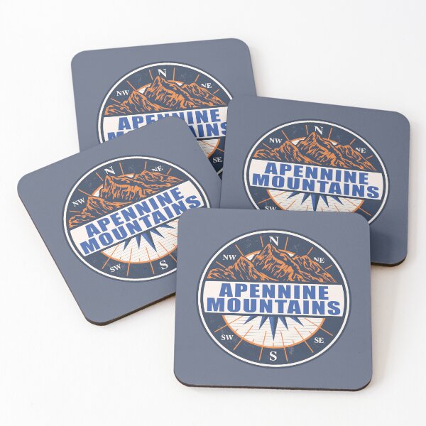 Item preview, Apennine Mountains Italy Vintage Mountain Hiking Design designed and sold by CynthiaGraphics.