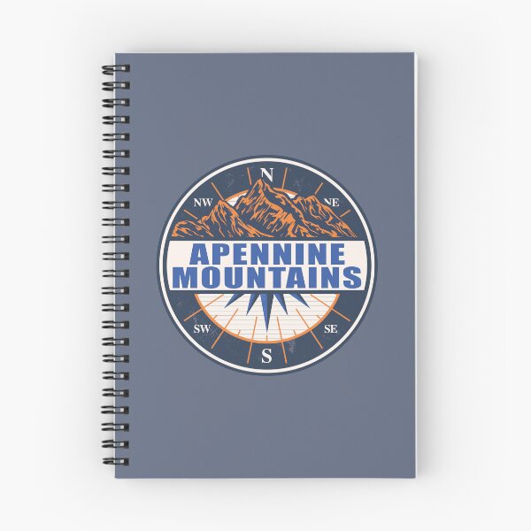 Item preview, Apennine Mountains Italy Vintage Mountain Hiking Design designed and sold by CynthiaGraphics.