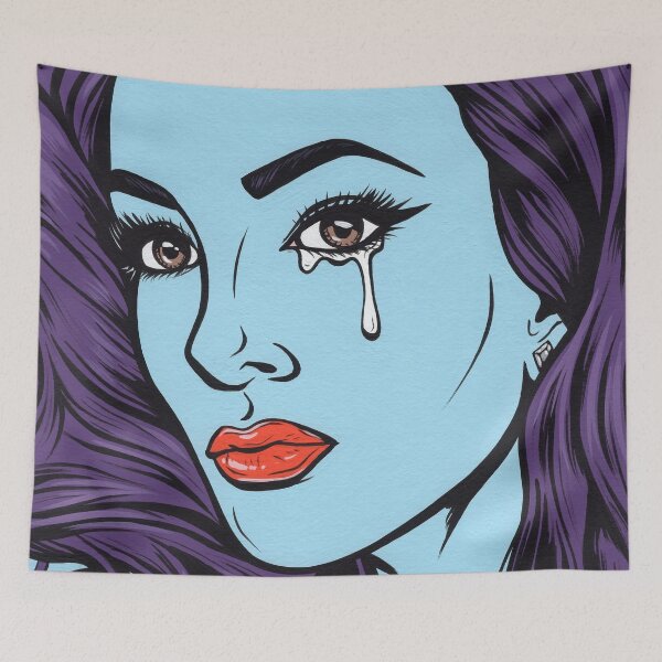 Item preview, Purple Crying Comic Girl designed and sold by turddemon.
