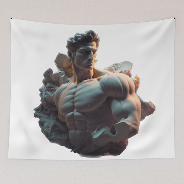 Item preview, Greek sculpture - abstract art designed and sold by BIBIHOX.