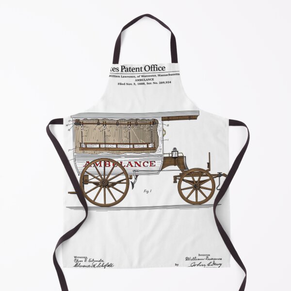 Item preview, vintage ambulance patent colour finlay mcnevin transparent designed and sold by kaiviramjaku.