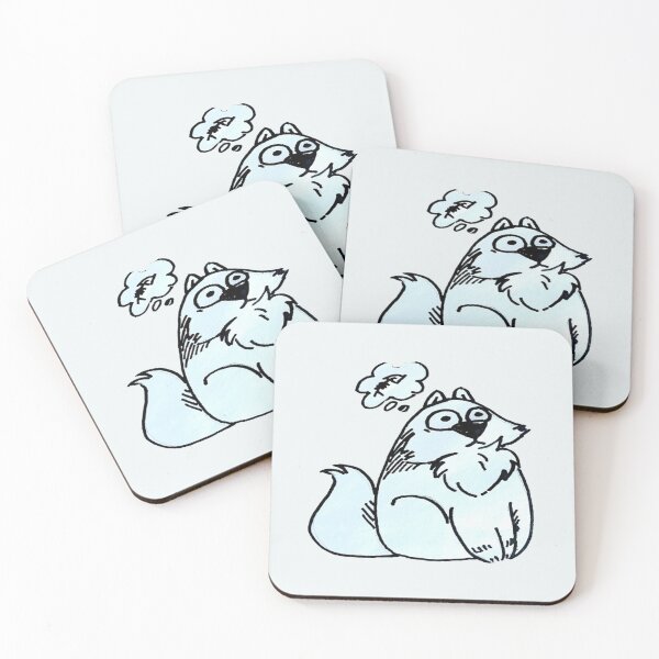 Item preview, Hand-drawn Ink Art. Fun Cat' Story. Blue Cat Thoughts designed and sold by DigiPicStock.