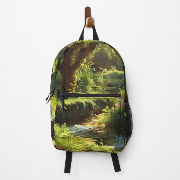 Item preview, Overgrown Garden with a Flowing River designed and sold by FamiliarPufferfish.
