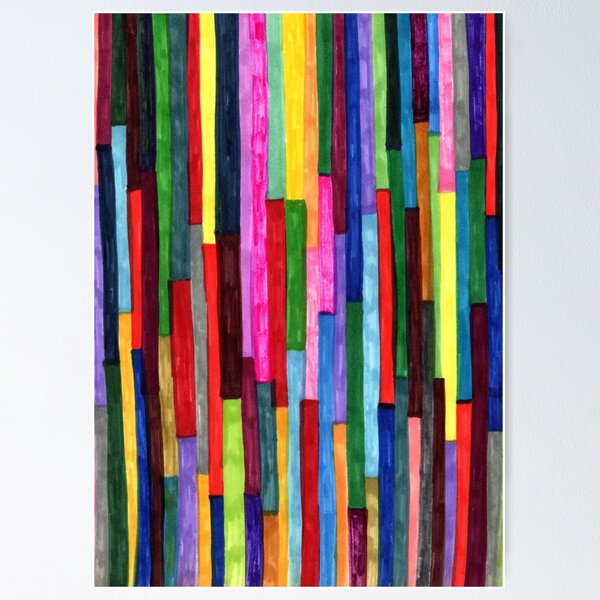 Item preview, Abstract Multicolor Lines Art designed and sold by JPArtShop1.