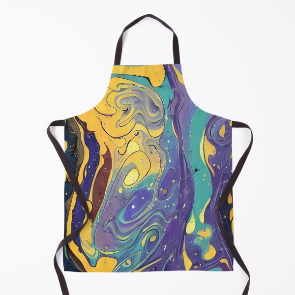 Aperçu de l'œuvre Purple and yellow abstract water blend créée et vendue par ibelieveimages.