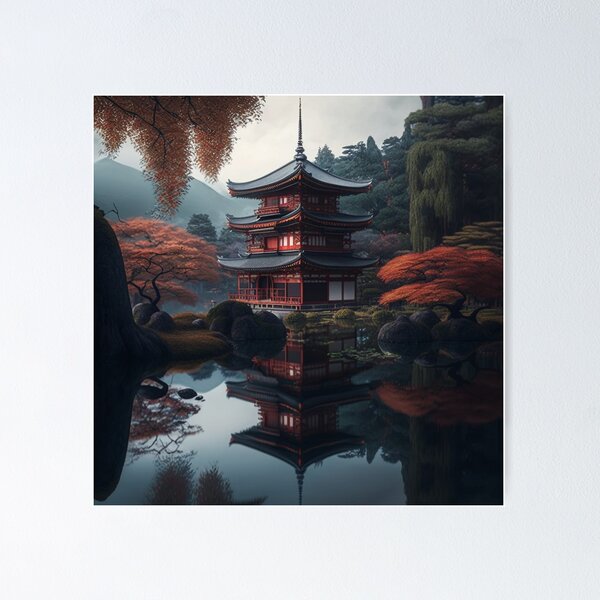 Aperçu de l'œuvre Paisible Japon créée et vendue par LoveyDesign.