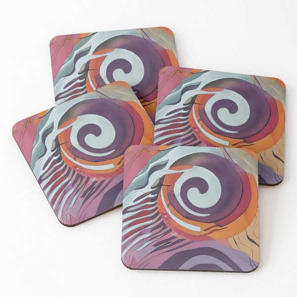 Item preview, Muted tones abstract swirl designed and sold by ibelieveimages.