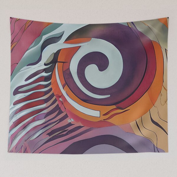 Item preview, Muted tones abstract swirl designed and sold by ibelieveimages.
