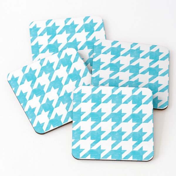 Item preview, Blue and White Houndstooth Check designed and sold by Packrat.