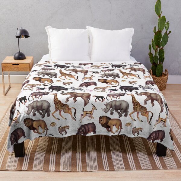 Item preview, Cozy Savanna Animals Pattern designed and sold by Phoenix of Starlight.