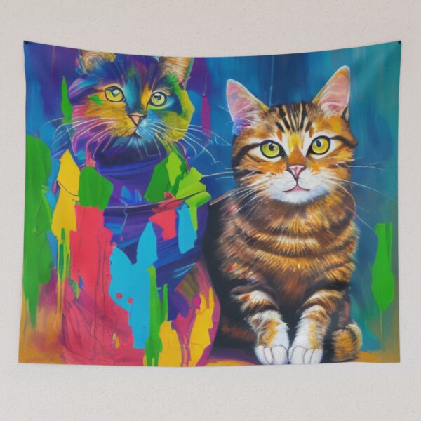 Item preview, Cat Painting designed and sold by HOMEDESIGNPRINT.