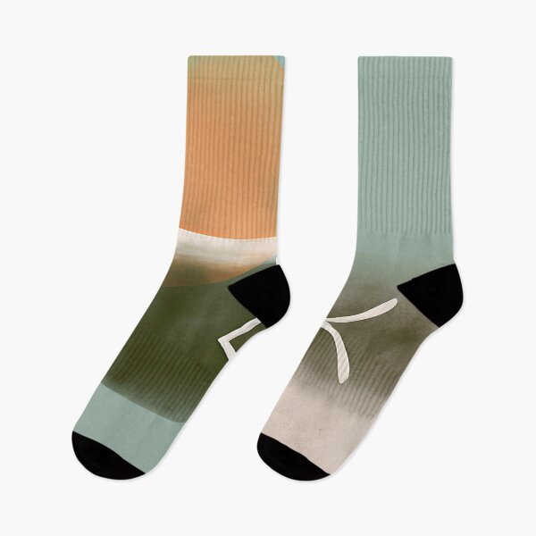 Item preview, Earth tones cross and fish minimalist art designed and sold by ibelieveimages.